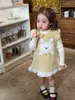 Ropa Infantil Zhele Vestido para Niña Invierno Dibujos Animados Chaleco de Lana para Niños Vestido de Princesa Vestido para Bebé Niña Clase a