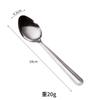 Cuchara tenedor cuchara cuchara de acero inoxidable para el hogar combinación creativa mango largo fruta tenedor cuchara vajilla occidental al por mayor