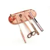 Herramientas para Velas Perfumadas Color Oro Rosa Accesorios para Velas Tijeras para Mechas de Vela Extintor de Velas Gancho Extintor Cubierta Campana Extintora Encendedor