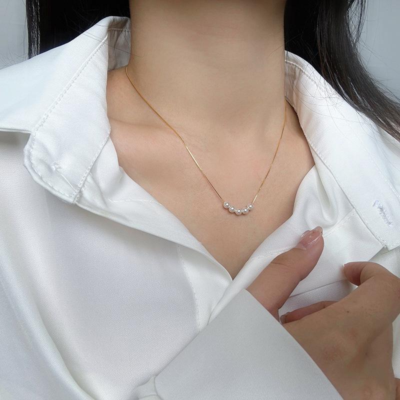 奥地利施家珍珠项链S925纯银小众高级感简约个性珍