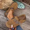 Al por mayor Transfronterizo Europeo y Americano Zapato Birkenstock de Punta Redonda Slip-on Otoño Nuevo Estilo Suela Plana Casual Ligero 2025 Venta al por mayor Tallas Grandes