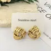 57 Modelos Pendientes Geométricos de Alta Gama Simples Versátiles Temperamento Pendientes de Botón Populares Accesorios Mujer Aleación de Titanio Accesorios para Pendientes