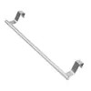 Toallero de Acero Inoxidable de una o dos barras para Baño, Barra para Colgar Toallas sin Taladro, Colgador de Trapos Montado en la Parte Trasera de la Puerta del Gabinete de Cocina
