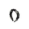 Diadema Trenzada Color Café Melard de Verano para Mujer, Elegante y de Gama Alta Accesorio para el Cabello, Versátil y Realza la Apariencia de la Línea del Cabello, Pinza Negra para el Cabello