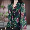 Una generación de explosiones en vivo primavera y verano 2025 nueva moda temperamento francés reductor de edad Joker chaqueta camisa de mujer