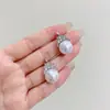 Pendientes Taran Corona Diamante Perla de alta calidad, nueva moda, exquisitos, de alta calidad, pendientes de celebridad en línea para mujer