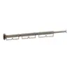 Estante Plegable para Secar Ropa Montado en la Pared Sin Taladro de Aluminio Espacial Tendedero Retráctil para Balcón Gancho de Ola Resistente a la Corrosión