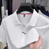 2026 Verão Novo Estilo Não Amassa Masculina Gola Lapela Respirável Fashionável Casual Versátil Manga Curta Camiseta Camisa Polo