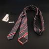 Versión coreana de la moda británica para corbatas de hombre estrecha moda de boda corbata de 6 cm 1200 puntadas poliéster fabricantes