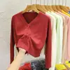 Novo casaco cardigã de tricô liso feminino outono e inverno novo casaco preto de malha blusa de base de manga comprida