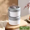 Acero Inoxidable 304 Taza Grande para Desayuno Taza para Avena Aislante con Tapa y Cuchara Taza para Leche Portátil Gachas para Estudiantes y Trabajadores de Oficina