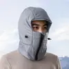 Cachecol de Algodão com Penas Chapéu Tudo-em-Um Chapéu Lei Feng para Mulheres Usarem no Inverno Capacete para Ciclismo ao Ar Livre para Aquecer e Proteger do Vento Chapéu com Proteção para Ouvidos para Homens