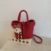 Bolso cruzado de hombro versátil para mujer 2026, Bolso de mano retro de nicho para el trabajo, Bolso tipo cesta de verduras