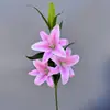 Materiais para DIY de Lírios Simulados, Buquês de Flores Artificiais, Flores para Casamentos, Decorações com Flores Artificiais, Arranjos de Flores Simuladas, Frete Internacional Disponível