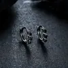 Brincos de Argola Cruzados de Zircônia Transfronteiriços para Homens, Brincos de Argola Lisos, Presilhas de Orelha de Raio, Pingentes de Orelha, Acessórios de Orelha para Mulheres, Amostra de Live do TikTok