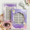 Caja de Regalo para Pestañas Postizas Transfronterizas Empaque Ocho Filas Yf50 Pestañas Postizas Segmentadas para Principiantes Grupos Individuales Pestañas Postizas sin Pegamento