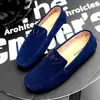 Mocasines Nuevos de Verano 2026 Zapatos para Hombre Piel Genuina Mate Estilo Coreano Modernos Casuales Zapatos Negros Slip-on Persona Perezosa Versátil