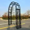 Arco de Hierro Forjado Soporte para Flores Celosía Trepadora Arco de Jardín para Villa Soporte para Rosas Trepadoras Marco de Arco