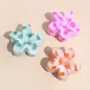 Nuevo Clip para Labios de Tiburón de Venta Caliente para Mujer, Fresco y Dulce, Bloque de Color Degradado Brillante, Pinza de Flor, Accesorio de Cabello de Moda Versátil