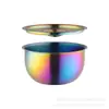 Tazón de Acero Inoxidable 304 Tazón para Huevo al Vapor Tazón Casero para Postre Ramen con Tapa Tazón Grande Taza para Arroz al Vapor Sopa Taza para Estofado Suministros de Cocina