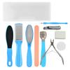 Set de pedicura con lima para pies 18 en 1, cortaúñas con forma de pico de águila y raspadores para eliminar la piel muerta. Herramientas de pedicura.
