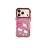 Puntos semi-transparentes con patrón ondulado son adecuados para iPhone 17 Pro Max, simple Apple 18, con forma de corazón 16, con purpurina 15, lindos