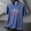 Venta al por mayor de fábrica camiseta de algodón de verano de manga corta para hombre y mujer manga media moda casual chaqueta de estudiante talla grande camiseta básica generación cabello
