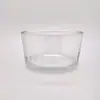 Suporte de Vela de Vidro Casual Suporte de Vela Cilíndrico Baixo Copo de Vidro Cheio de Cera Suporte de Vela de Aromaterapia Tigela de Temperos Recipiente de Vidro DIY