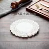 Base de Flor de Papel Renda Papel Absorvente de Óleo Papel para Fritura Doméstica Bolo Pão Papel Base de Flor Redonda Oval Papel Manteiga
