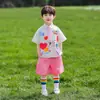 Conjunto de Ropa de Verano para Niños y Niñas, Atuendos para Hermanos, Camisas de Nuevo Estilo 2026, Uniformes de Clase de Manga Corta, Ropa para Actuaciones