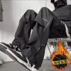 Pantalones de Invierno para Hombre American High Street Diseño Nicho Outdoor Impermeables Montañismo Forrados con Polar Cierre