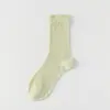 Calcetines holgados de seda de morera blanca para mujer, estilo fino de verano, sin costuras, calcetines de malla fresca hasta la pantorrilla, nuevos calcetines populares 2026 para el posparto