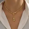 Moda Transfronteriza Colgante con Forma de Serpiente Incrustado de Cristal Circonita Cadena con Gancho en Forma de Y Accesorios Punk Nuevo Estilo 2024