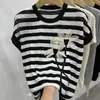 Estilo Novo de Verão Suave e Soltinho Tricô com Design Floral Tridimensional para Mulheres, Tricô Estiloso, Tops Versáteis para Mulheres