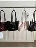 Bolsa de mano tipo tote con textura de alta calidad al por mayor para mujer, nueva colección Otoño 2026, color liso, plisada, de un solo hombro, para ir al trabajo, bolsa de axila