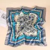 Lenço de Seda Impresso com Pintura a Óleo de Picasso Lenço de Cetim Floral Pequeno de Alta Qualidade Lenço Fino Casual para Menina