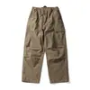 Pantalones Cargo Camuflaje Pesados Americanos Otoño 2025 para Hombre Retro Japonés Sueltos de Pierna Ancha Rectos Casuales Largos Modernos
