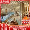 Produção de lobby de hotel, lustre de vidro grande e simples, shopping center, prédio duplex, departamento de vendas, mesa de areia, lâmpadas de arte criativa