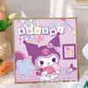 Pintura de Diamantes para Niños Kuromi Hecho a Mano DIY Pintura de Pegatinas de Diamantes Sanrio Pintura de Diamantes con Diamantes Completos 5D Tamaño Pequeño