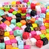 Bolsa pequeña de cubos de queso de colores variados, colgante para teléfono móvil pequeño, joyería, pendientes, pulsera, accesorios de cuentas DIY, cuentas sueltas de colores