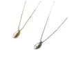 Colar de Prata 925 Esterlina Estilo Coreano com Pingente de Conta Gota para Mulheres, Corrente de Clavícula Minimalista Chique Prata Estilo Francês Nicho Ins