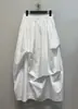 Novo Estilo de Verão Qianhe Estilo Retro Japonês Silhueta Assimétrica Desconstruído Cintura Alta Casual Saia Longa