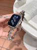 Pulseira de Metal Spliced Cauda de Peixe em Leque Adequada para Applewatch iWatch 12ª Geração 11/10Se