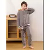 Uniforme Escolar Térmico Mágico para Niños Mayores, Tops Cálidos con Bloqueo de Temperatura para Otoño e Invierno, Pantalones Gruesos de Algodón, Chaqueta Interior de Algodón de Invierno para Niños