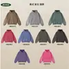 Nuevo Sudadera con Capucha Pesada Lavada Vintage 500G Marca de Moda Americana Retro Unisex Tie-Dye Holgada