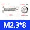 Tornillos Autorroscantes de Acero Inoxidable 304 con Cabeza Redonda y Hexágono Interior Tornillos Autorroscantes de Acero Inoxidable 304 con Cabeza Plana y Hexágono Interior M2M3M4M5M6M8