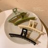 Nicho coreano All-match Design Sense Square Arc Oversized Hairpin Back Head Grab Clip Shark Clip Hair Grab Headwear