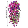 Amazon Cross-Border Ipomeia Artificial Eucalipto Flor Trombeta Videira Pendurada na Parede Jardim Pátio Flor Artificial Videira Decorativa