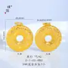 Collar Colgante Moneda Trébol de Cuatro Hojas Incrustado con Diamantes Chapado en Oro de 24 Quilates, Cadena Ligera de Lujo para Suéter para Mujer, Mismo Estilo que la Tienda de Oro Puzuo