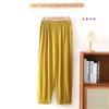 Pantalones Banana de Sarga de Algodón y Rayón para Mujer, Nuevos de Verano, Casuales para Casa, Antimosquitos, Largos, Ropa de Dormir con Efecto Enfriador